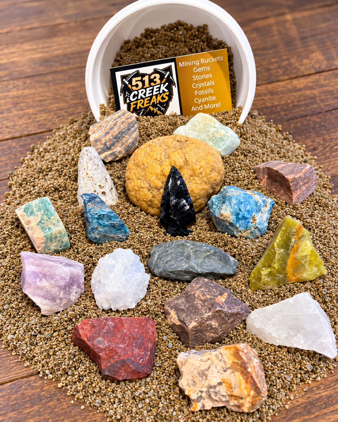 Quart Gem Mining Bucket